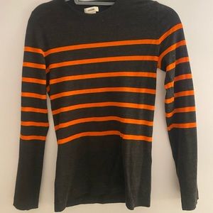 Navy and orange striped Jason Wu sweater